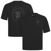 San Francisco Giants Levelwear Register Oversized Luxe Signature Knit T-Shirt - Black T-shirts