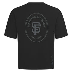 San Francisco Giants Levelwear Register Oversized Luxe Signature Knit T-Shirt - Black T-shirts