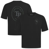Tampa Bay Rays Levelwear Register Oversized Luxe Signature Knit T-Shirt - Black T-shirts