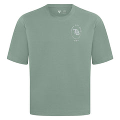 Tampa Bay Rays Levelwear Register Oversized Luxe Signature Knit T-Shirt - Green T-shirts