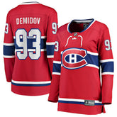 NHL Ivan Demidov Montreal Canadiens Fanatics Women's Home Breakaway Player Jersey - Red