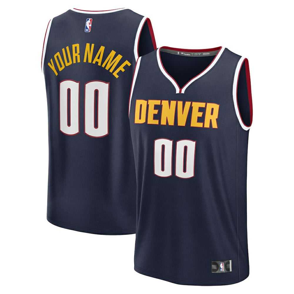 NBA Denver Nuggets Youth Fast Break Custom Replica Jersey sale - Navy sale - Icon Edition