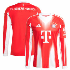 Bayern Munich 2025/26 Home Replica Long Sleeve Jersey Red