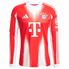 Bayern Munich 2025/26 Home Replica Long Sleeve Jersey Red