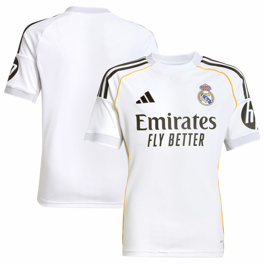 Real Madrid Youth 2025/26 Home Replica Jersey White