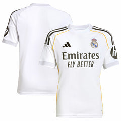 Real Madrid Youth 2025/26 Home Replica Jersey White