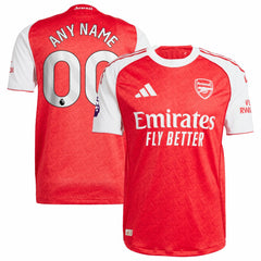 Arsenal 2025/26 Home Custom Jersey Red