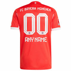 Bayern Munich 2025/26 Home Custom Jersey Red shop