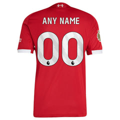 Liverpool 2025/26 Home Custom Jersey Red
