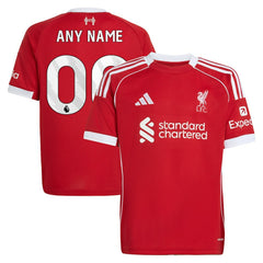 Liverpool Youth 2025/26 Home Custom Replica Jersey Red shop