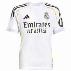 Real Madrid Youth 2025/26 Home Replica Custom Jersey White