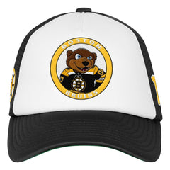 NHL Boston Bruins Mitchell & Ness Youth Mascot Adjustable Trucker Hat - White