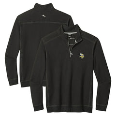 Minnesota Vikings Big & Tall Montego Bay Half-Zip Pullover Black