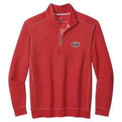 San Francisco 49ers Big & Tall Montego Bay Half-Zip Pullover Scarlet
