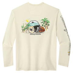 San Francisco 49ers Oasis Endzone Lux Long Sleeve T-Shirt Cream