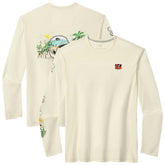 Cincinnati Bengals Oasis Endzone Lux Long Sleeve T-Shirt Cream