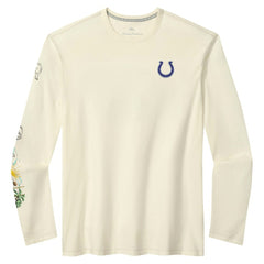 Indianapolis Colts Oasis Endzone Lux Long Sleeve T-Shirt Cream