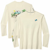 Detroit Lions Oasis Endzone Lux Long Sleeve T-Shirt Cream