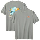 Cincinnati Bengals Huddle & Hang Tens T-Shirt Gray