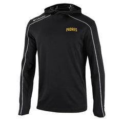 San Diego Padres Columbia Omni-Wick Shotgun Pullover Hoodie - Black Hoodies