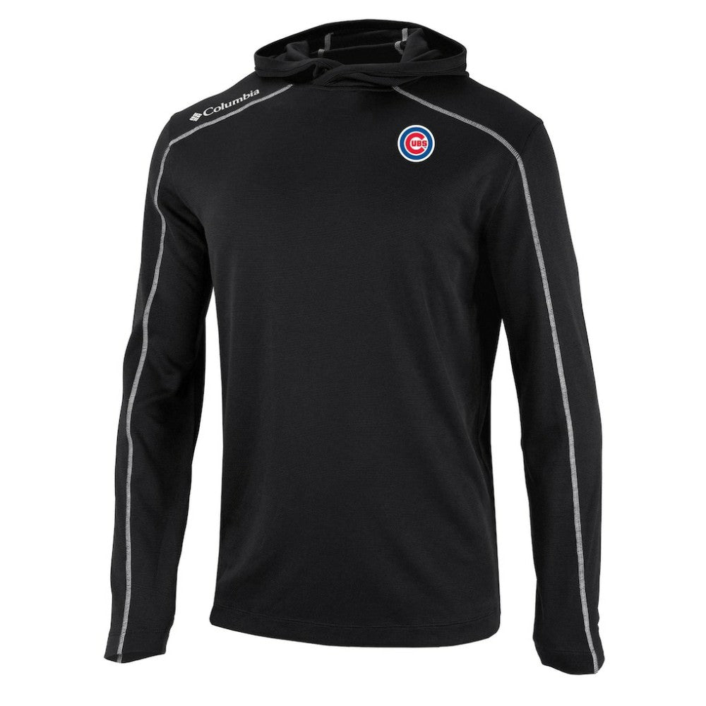 Chicago Cubs Columbia Omni-Wick Shotgun Pullover Hoodie - Black Hoodies