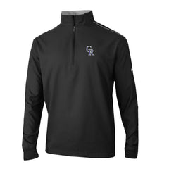 Colorado Rockies Columbia Omni-Wick Bogey's Paradise Quarter-Zip Pullover - Black Pullover