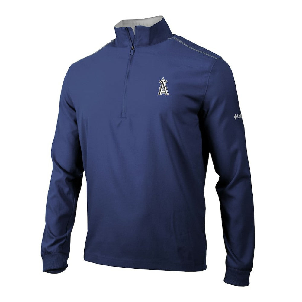 Los Angeles Angels Columbia Omni-Wick Bogey's Paradise Quarter-Zip Pullover - Navy Pullover