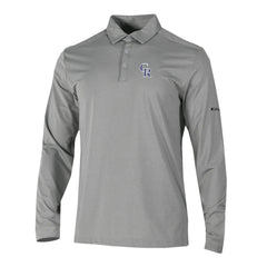 Colorado Rockies Columbia Omni-Wick Pin High Long Sleeve Polo - Gray