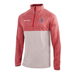 Boston Red Sox Columbia Omni-Wick Raglan Rockin' It Quarter-Zip Pullover - Red Pullover