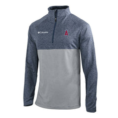 Los Angeles Angels Columbia Omni-Wick Raglan Rockin' It Quarter-Zip Pullover - Navy Pullover