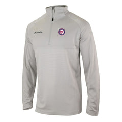 Washington Nationals Columbia Omni-Wick Raglan Rockin' It Quarter-Zip Pullover - Gray Pullover