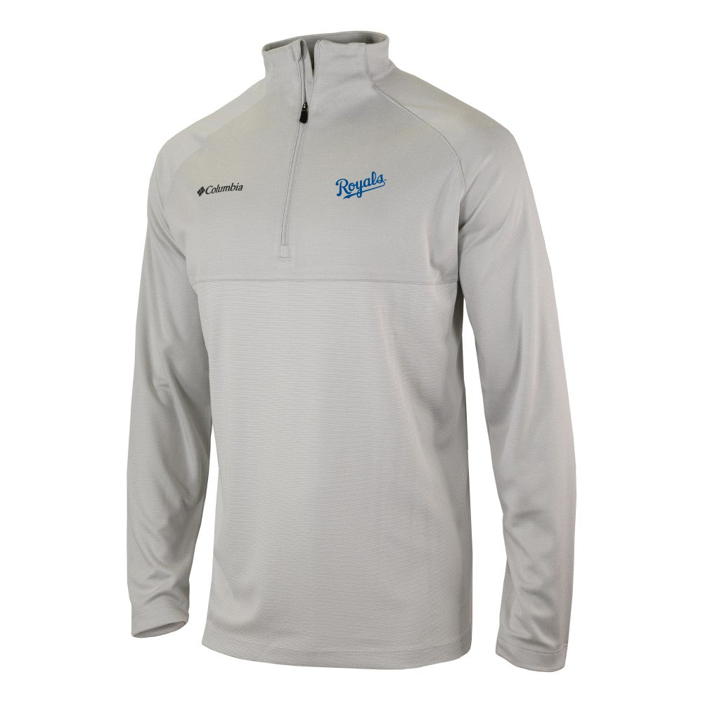 Kansas City Royals Columbia Omni-Wick Raglan Rockin' It Quarter-Zip Pullover - Navy Pullover