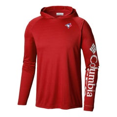 Toronto Blue Jays Columbia Terminal Tackle Omni-Shade Pullover Hoodie - Red Hoodies