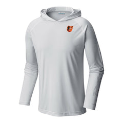 Baltimore Orioles Columbia Terminal Tackle Omni-Shade Pullover Hoodie - White Hoodies