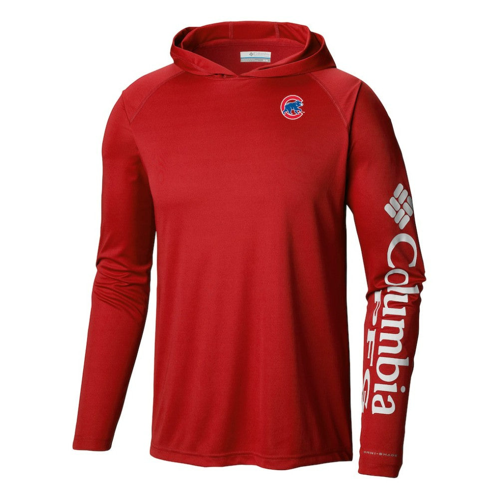 Chicago Cubs Columbia Terminal Tackle Omni-Shade Pullover Hoodie - Red Hoodies