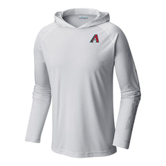 Arizona Diamondbacks Columbia Terminal Tackle Omni-Shade Pullover Hoodie - White Hoodies