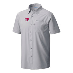Washington Nationals Columbia Slack Tide Omni-Wick Button-Up Camp Shirt - Gray