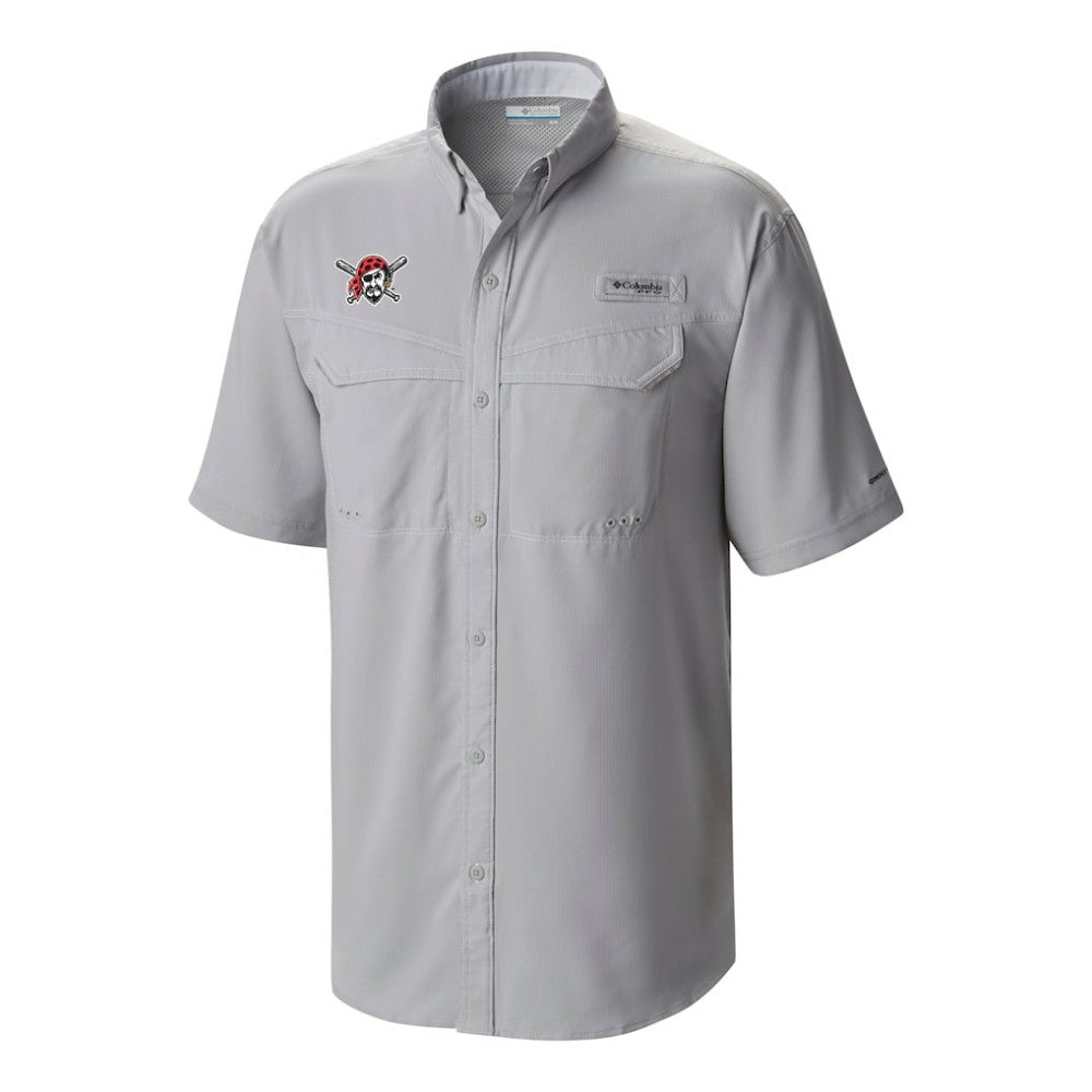 Pittsburgh Pirates Columbia Omni-Wick Low Drag Offshore Button-Up Shirt - Gray