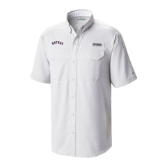 Houston Astros Columbia Omni-Wick Low Drag Offshore Button-Up Shirt - White