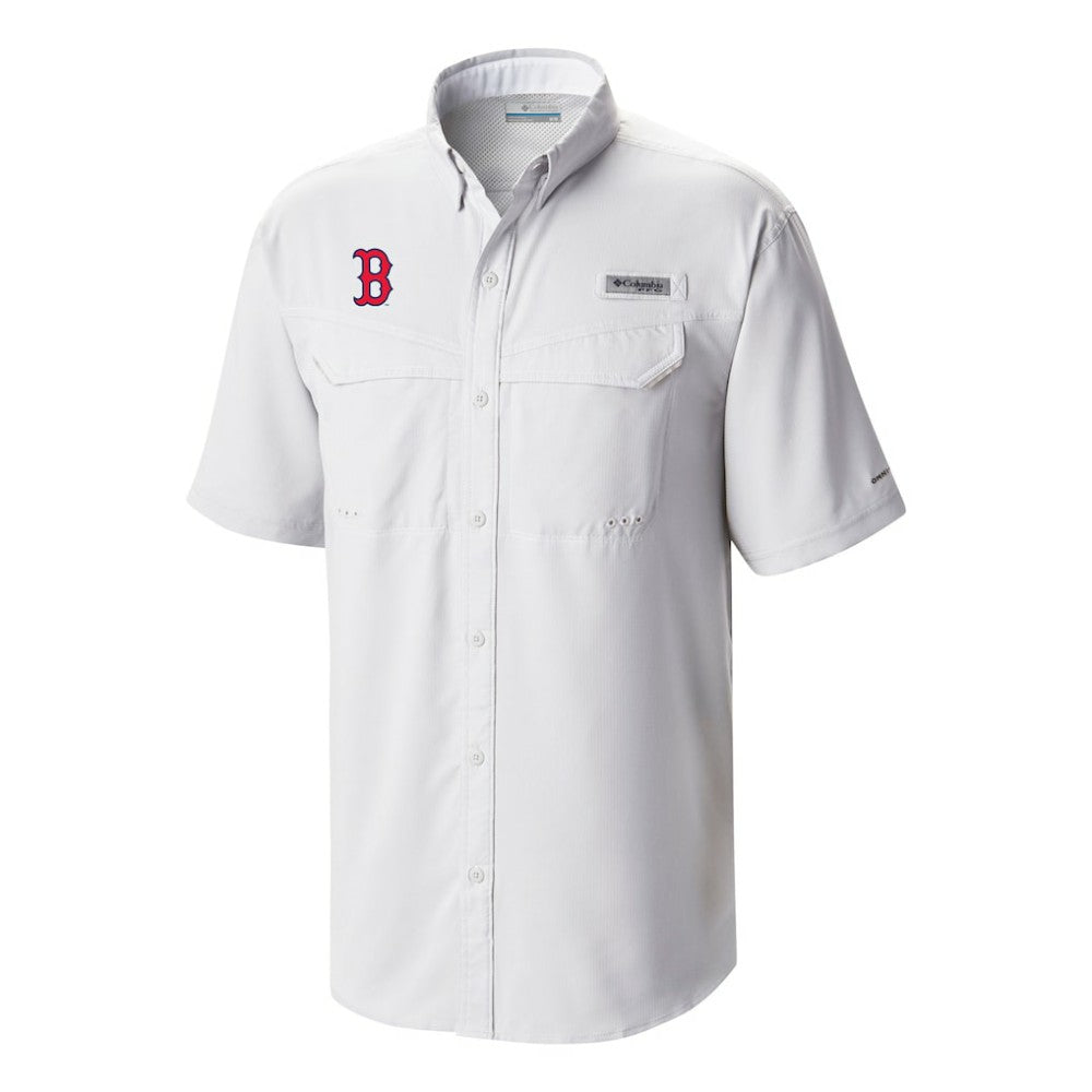 Boston Red Sox Columbia Omni-Wick Low Drag Offshore Button-Up Shirt - White