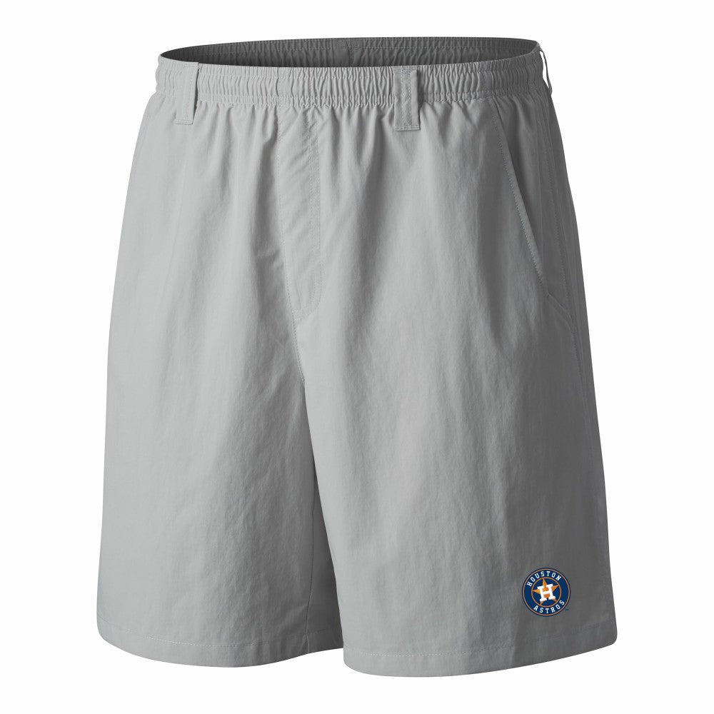 Houston Astros Columbia PFG Backcast III Water Shorts - Gray Shorts