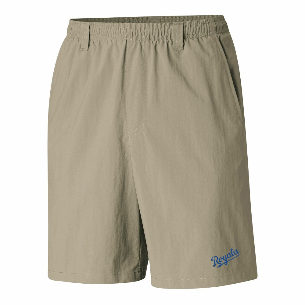 Kansas City Royals Columbia PFG Backcast III Water Shorts - Tan Shorts