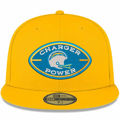 Los Angeles Chargers New Era Charger Power 59FIFTY Fitted Hat Gold