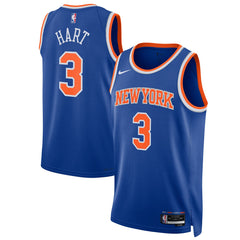 NBA Josh Hart New York Knicks Unisex Swingman Player Jersey - Icon Edition - Blue