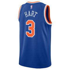 NBA Josh Hart New York Knicks Unisex Swingman Player Jersey - Icon Edition - Blue