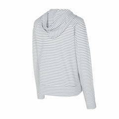 Baltimore Ravens Concepts Sport Women's Liftoff Striped V-Neck Hoodie White/Gray