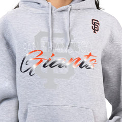San Francisco Giants G-III 4Her by Carl Banks Women's Shadow Logo Graphic Pullover Hoodie - Heather Gray Hoodies