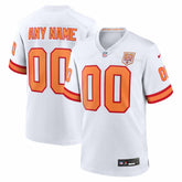 NFL 76 Tampa Bay Buccaneers 50th Season Custom Game Jersey - White