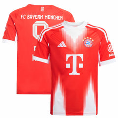 Harry Kane Bayern Munich Youth 2025/26 Home Replica Jersey Red
