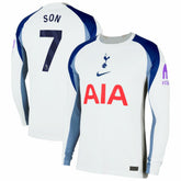 Son Heung-Min Tottenham Hotspur 2025/26 Home Replica Long Sleeve Jersey White
